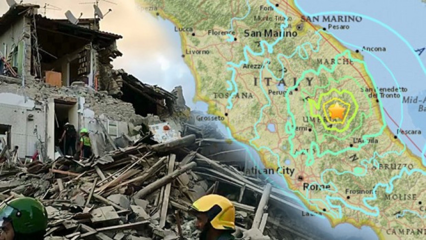 Снажан земљотрес у централној Италији