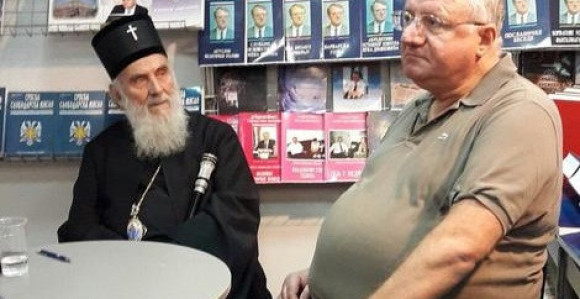 Šešelj i patrijarh Irinej na sajmu knjiga
