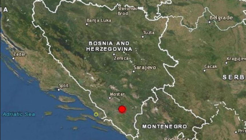Jak zemljotres osjetio se u Hercegovini