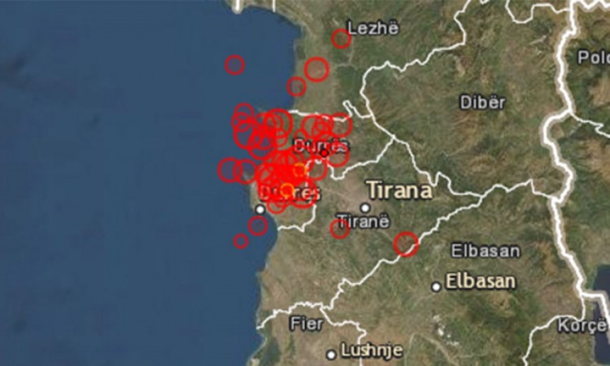 U Albaniji ponovo zemljotres, od jutros četrdeseti