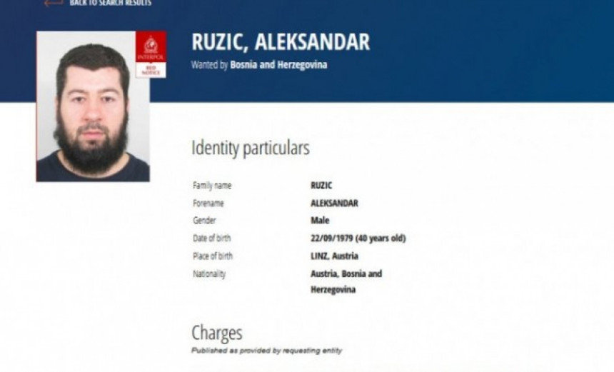 Interpol raspisao crvenu potjernicu po nalogu suda