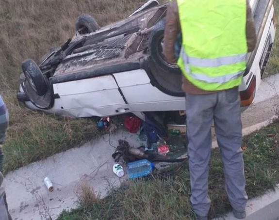 Prevrtanje vozila na auto-putu kod Sarajeva