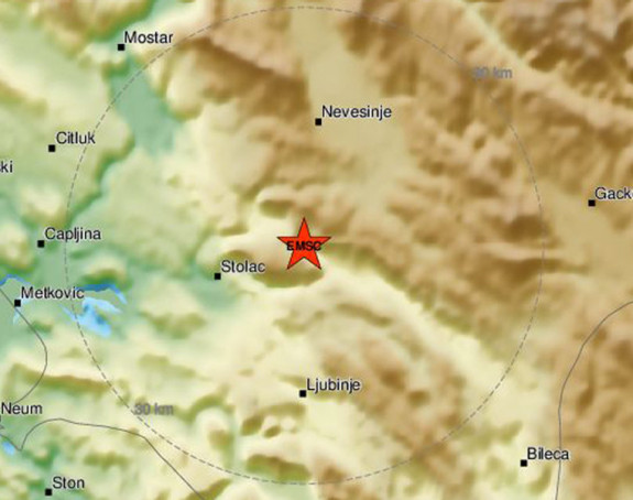 Peti potres, treslo se i u blizini Stoca