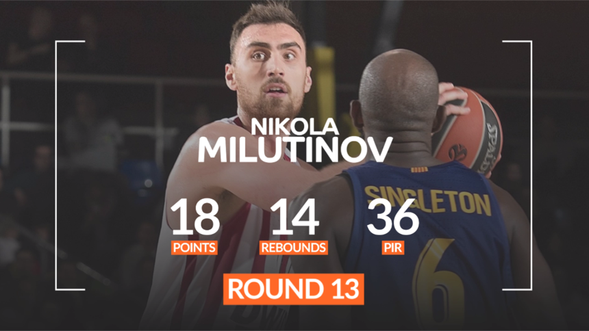 Milutinov među tri najbolja centra Evrolige!