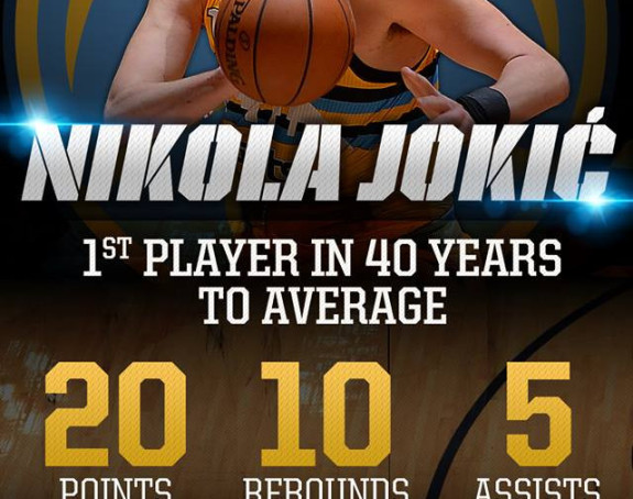 NBA: Jokić jedinstven u posljednjih 40 godina!