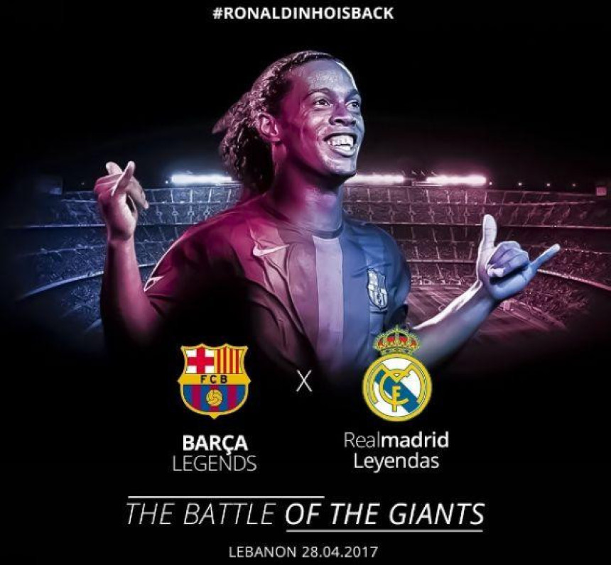 Ronaldinjo opet u dresu Barse protiv Reala!