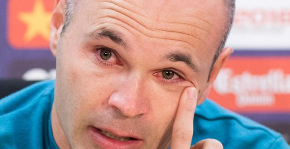 Inijesta se u suzama oprostio od Barselone...