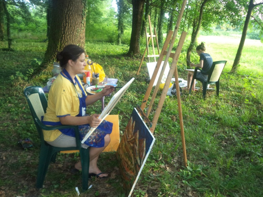 Srbac: Počelo druženje slikara na Bardači