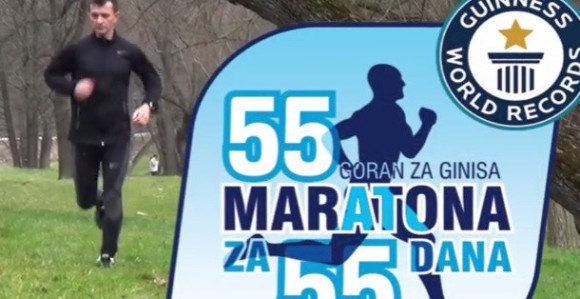 Goran piše istoriju: Istrčao 25 od 55 maratona!