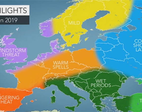 Падавине пријете Србији и Босни и Херцеговини