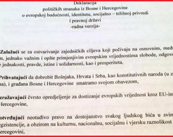 Декларација о европ. будућности БиХ