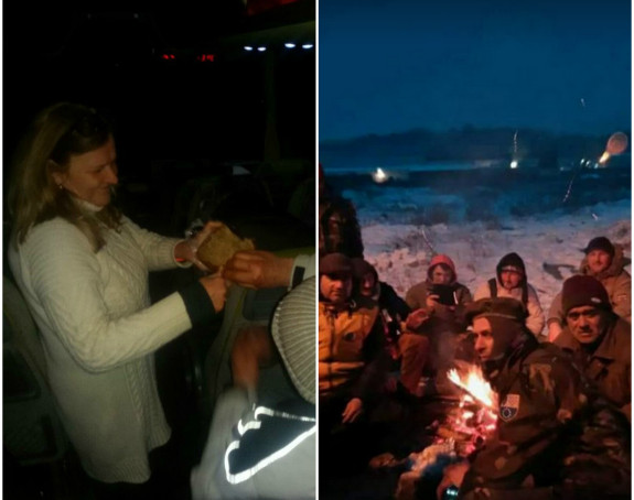 Blokirani putnici kod Žepča 