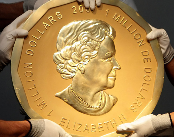 Ukraden zlatnik težak 100 kg