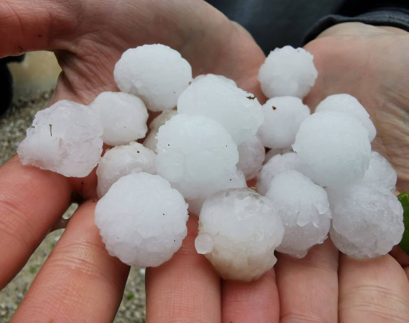 Jak grad pogodio centralnu Istru