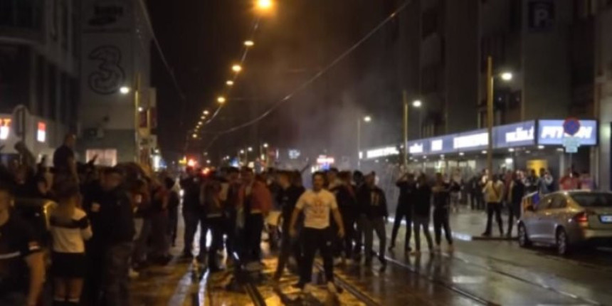 Video: Srbi u Beču pravili nerede!