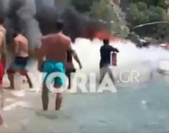 Јака експлозија глисера у Грчкој