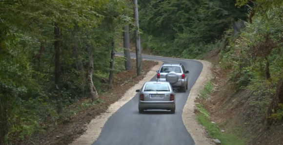 Asfaltiran put u Milinom Selu 