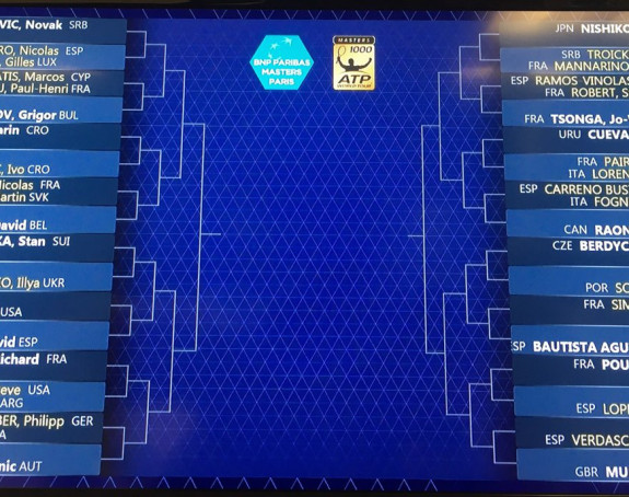 Masters u Parizu: Đoković na startu, na Almagra ili Milera!