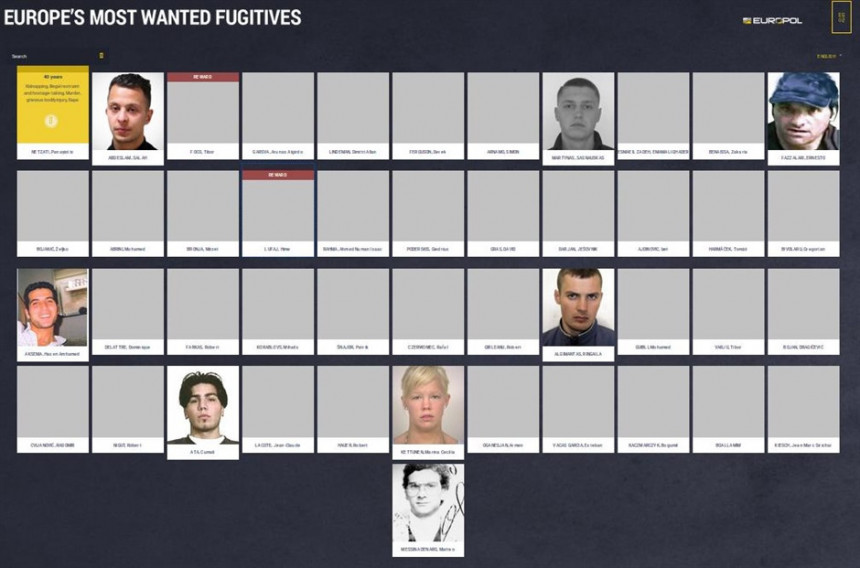 Ово су најтраженији криминалци у Европи