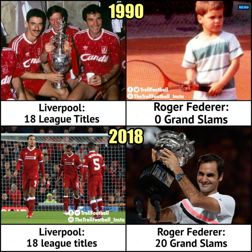 Federer "prešišao" i Liverpul po broju osvojenih titula!