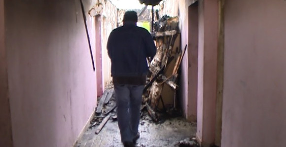 Požar u baraci kolektivnog centra