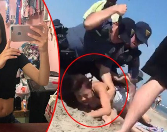 Policajac udarao djevojku na plaži