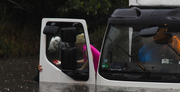 Obilne padavine u Novom Sadu 