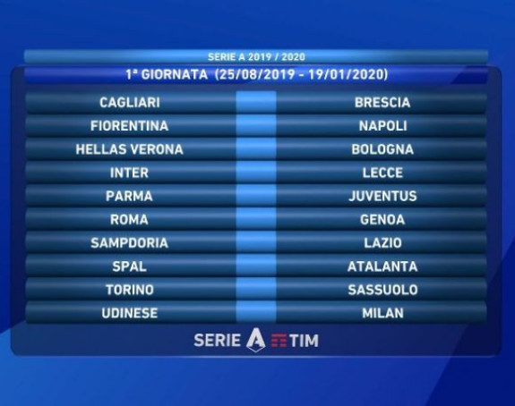 Raspored Serije A: Juve ima paklen start!