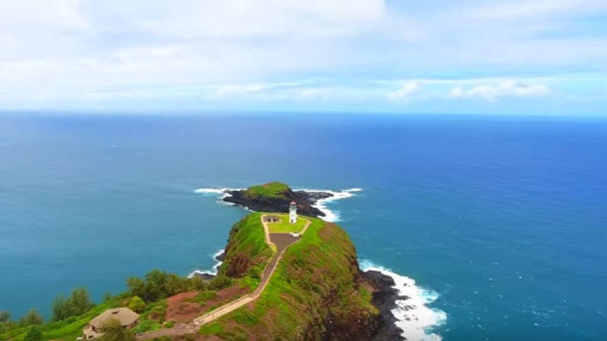 Рај: Хавајско острво снимано дроном 