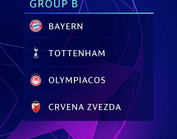 Zvezdin raspored u Ligi šampiona...
