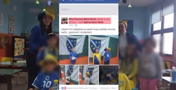 Nepriznati praznik i ratne zastave u školi