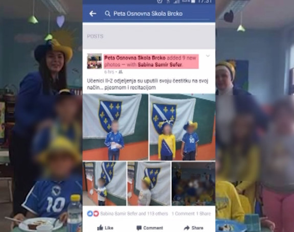 Nepriznati praznik i ratne zastave u školi