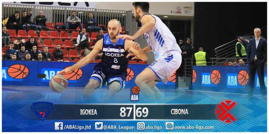 Igokea na pogon Lešića i Zubčića dobila Cibonu!