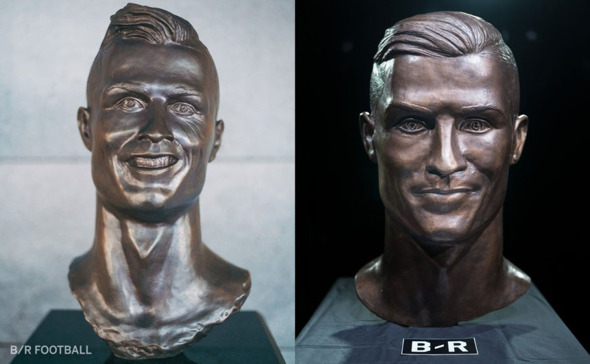 Umjetnik ''prošao popravni'' - nova Ronaldova bista!
