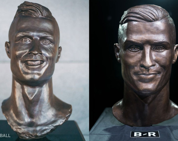 Umjetnik ''prošao popravni'' - nova Ronaldova bista!