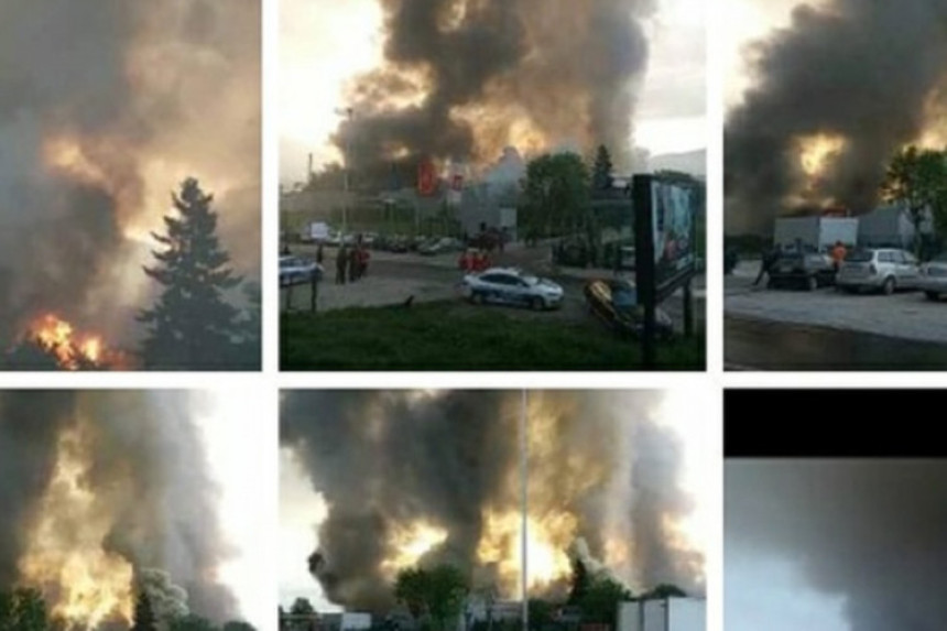 Požar u fabrici u Bijelom Polju