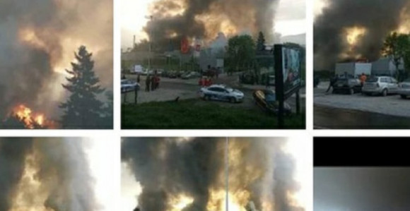 Požar u fabrici u Bijelom Polju