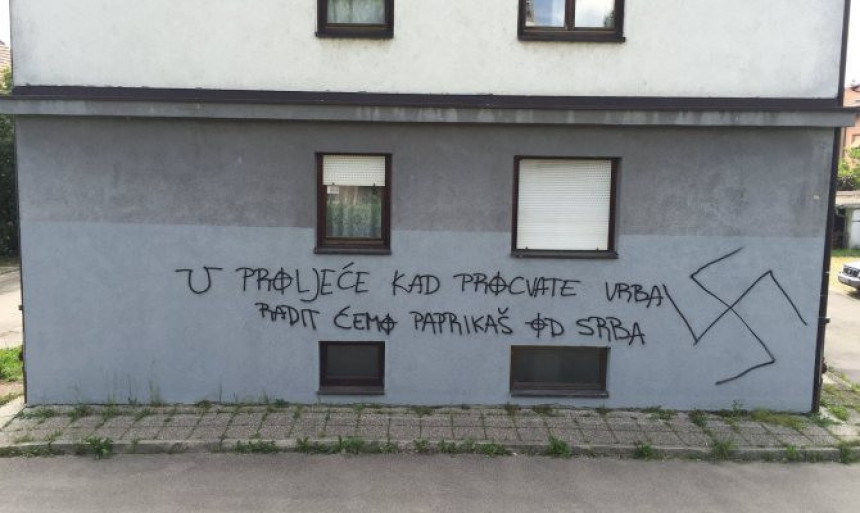 У Загребу поново графити против Срба