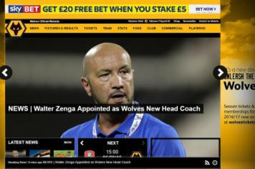 Valter Zenga preuzeo Vulverhempton!