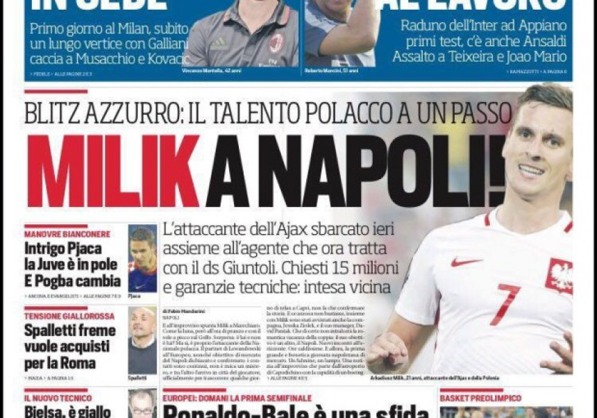 Milik u Napoliju za 25 miliona!