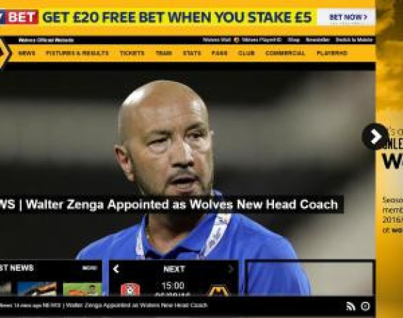 Valter Zenga preuzeo Vulverhempton!