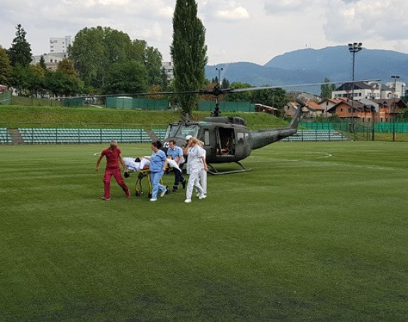 Povrijeđeni Emir Spahić prebačen u Klinički centar 