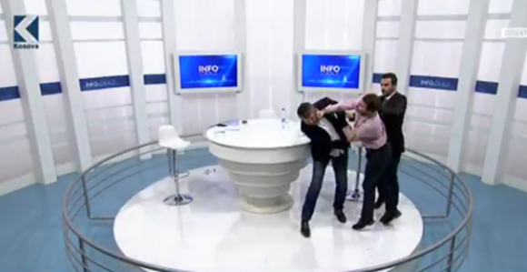 Tuča poslanika u debati TV Kosova