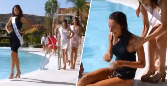 Misica šetala pa upala u vodu