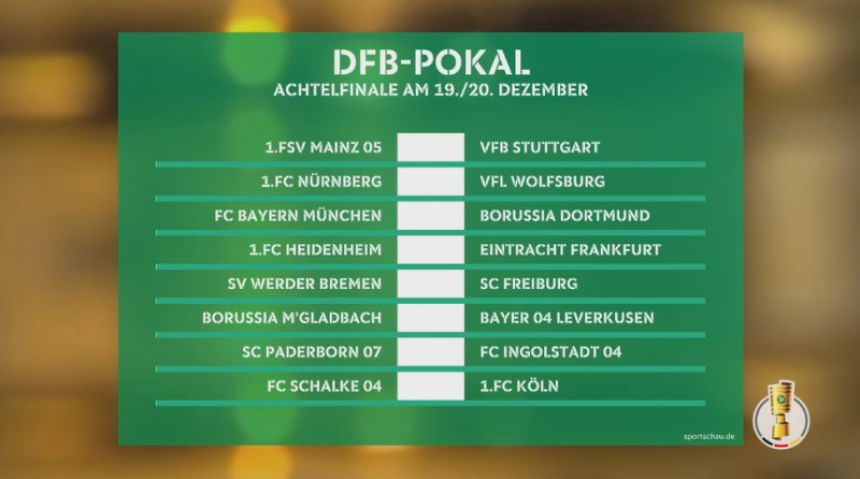 Žrijeb za DFB kup: Bajern na Dortmund pred Novu godinu!