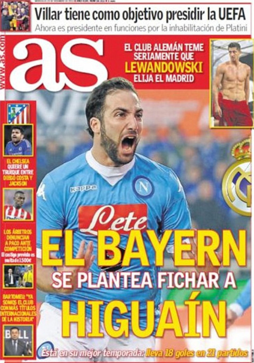 Bajern hoće Iguaina na ljeto!