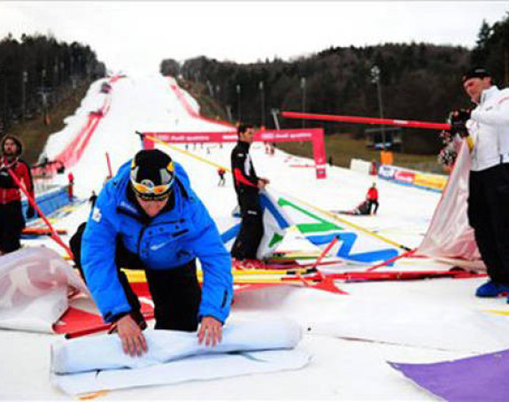 Сунце и киша уништили слалом на Похорју!