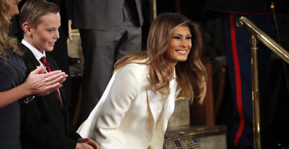 Melania stigla odvojeno od muža