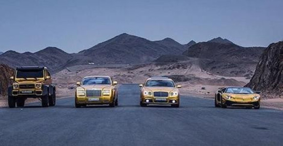 Vozni park od čistog zlata