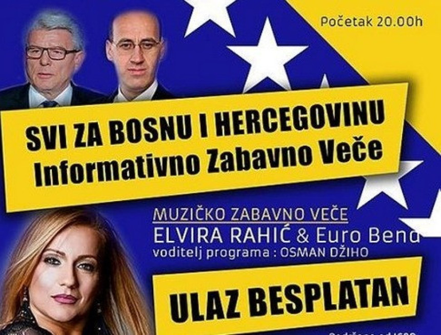 Nastup kandidata s folk pjevačicom